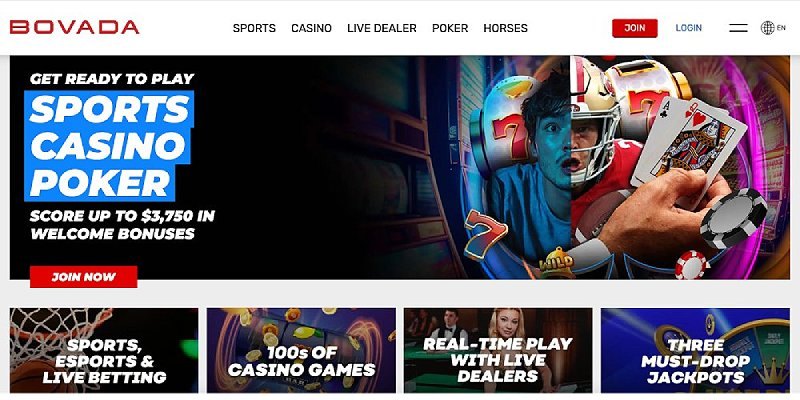 Bovada casino screenshot